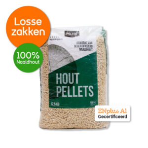 Houtpellets Pelfin witte pellets losse zakken