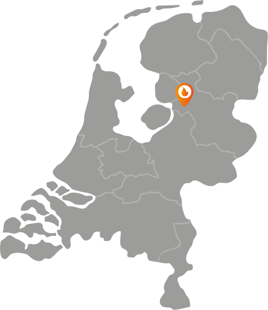 Locatie Onlinepelletkorrels.nl - Kaart Nederland