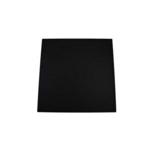 Vloerplaat 80x80 zwart (1mm m/rand)
