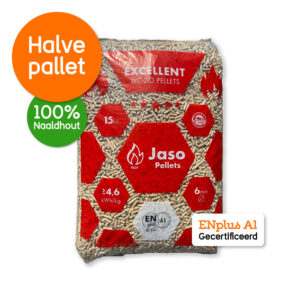 Houtpellets Jasso Halve Pellet voorzijde