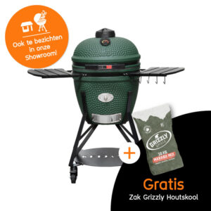 Kamado Large Groen Keij Actie Grizzly Grills Houtskool Showroom