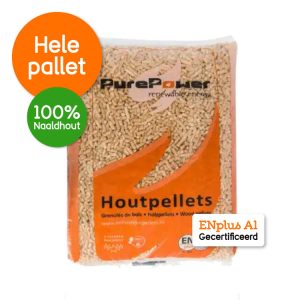 Pure Power ENplus A1 6 mm 5 Sterren Naaldhout 88 x 10 KG Voorkant 10 Zakken
